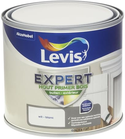 LEVIS Expert Primer Bois Extérieur - Blanc - 0,5 L