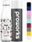 Proworks Edelstahl Trinkflasche | 24 Std. Kalt und 12 Std. Heiß - Vakuum Wasserflasche - Isolierflasche für Sport, Laufen, Fahrrad, Yoga und Camping - 1 Liter - Alles weiß - Pinguin Huddle