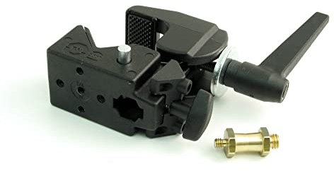 Manfrotto Super Clamp Morsetto con Perno Corto - Portatile - Portata 15 kg - Certificazione Tüv - 2909