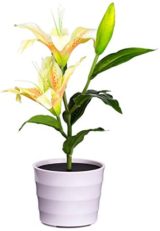 OSALADI Solar-led-licht Für Blumentopf Licht Solar-lilien-led-leuchten Solar-led-leuchten Bonsai-Lampe Schlafzimmer Nachtlampe Nachtlicht Solarlampe Tischlampe Bodenlicht Pflanze