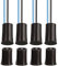 Gebildet 4Set Cablaggio Interruttore Magnetico Nero NO/NC Sensore Porta da Incasso Contatto Finestra Nascosta Interruttore Reed per Controllo Accessi Sostituire Sistema di Allarme