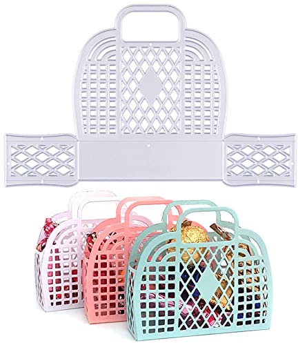 BETESSIN Stanzschablonen Korb Box Schachtel Stanzform Geschenbox mit Griff Stanzbögen Süßigkeitenbox Metall Prägeschablone Stanzmaschinen Hochzeit Gastgeschenk Weihnachten