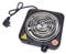Electric Single Burner Cooktop Compact And Portable Adjustable Temperature Hot Plate 1000（W） Stainless Bbq Grill Mat Set (Black, One Size)