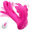 Vibration für Frauen G-Punkt und Klitoris - Sex Spielzeug für die Frau Vibrator Dildo Neue Hohlkonstruktion mit 9 Schlagmodi 9 Vibrationsmodi, 4IN1 Rabbit Vibratoren Sex Spielzeug für die Paare, Rosa