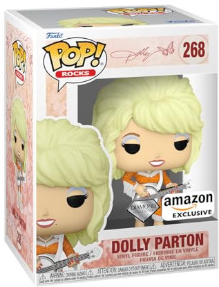 Funko Pop! Rocks : Dolly Parton Diamond Glitter, exclusivité Amazon