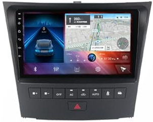 9 Zoll Android 12.0 Multi-Touchscreen Auto Stereo GPS Navigation Für Lexus GS300 400H 2004-2011 Rückfahrkamera Car Radio Unterstützt FM WiFi USB Aufladung Mirror Link ( Color : M300S 4G+WIFI 3G+32G )
