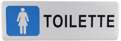 A2ZWORLD, Cartello Segnaletico con Adesivo Resistente e Durevole - (Toilette Donna), al Lavoro, Uffuci e Casa