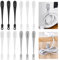 NAROSEBE 12 Stück Kabel organizer aus silikon Kabelhalter selbstklebend Kabelwickler für küchengeräte Kabelwandklammer kabelclips kabelhalter Silikon Kabelbinder für Datenkabel Heißluftfritteuse