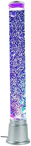 Lampe De Sol en Forme De Poisson À Bulles De 1 M, Faux Tube d'eau pour Aquarium, Lampe À Lave avec 7 Couleurs Changeantes, Veilleuse D'ambiance LED USB, Cadeau pour Enfants, Adultes, TDAH, Autisme