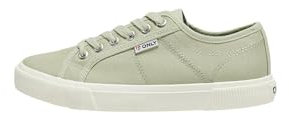 ONLY Damen ONLNICOLA Canvas NOOS Sneaker, Granite Green, 41 EU