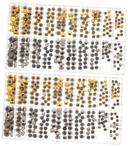 PACKOVE 2sätze Ersatzteile Für Uhren Von Edelstahl-uhrenkrone Tragbare Reparaturteile Für Uhrmacher Professionelles Werkzeug Für Uhrenreparatur Und Wartung Für Hobbyisten Und Profis