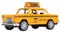 NYC-Taxi in Gelb mit Pullback-Aktion, New York City-Taxi-Spielzeugauto Im Maßstab 1:32 die Geschenk-, Möbel- und Dekorationskollektion (Taxi A)