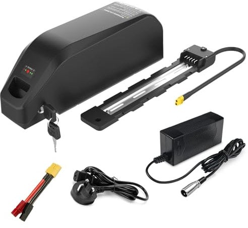 Yasco Power (1-3 Days Delivery) 52V 25Ah Ebike Battery Down Tude Lithium Battery with 40A BMS Protection for Electric Bike Conversion Kit (52v 25Ah 40A BMS (0-1600w))
