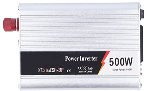 500 W DC 12 V auf AC 220 V Wechselrichter mit USB-Ausgang, Überlastungsschutz für Roadtrip, Camping, Universal-Steckdose für Luftkompressor-Laptops