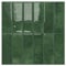 DEWOO Vinilo Azulejos Adhesivo Verde Pared Cocina y Baño Rectángulos Metro Papel Ladrillo (10-Piezas, 30.5 x 30.5cm)