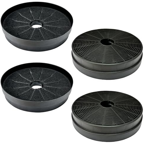 Beaufan 4er Pack CBCF003, aktiver Kohlefilter, kompatibel mit den Modellen der Dunstabzugshauben von Ciarra CBCS6/9102, CBWC/B6736N, CBCS9301 und CBCS4820