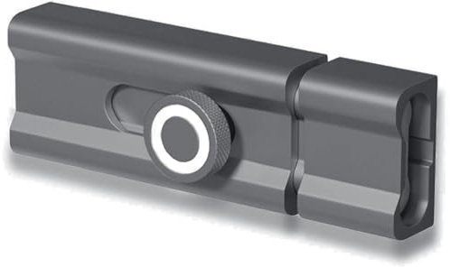 Door Bolt Locks 150mm Aluminum Alloy Slide Bolt Latch Adhesive-Mounted Sliding Locks Home Safety Door Lock for Wood, Metal, Glass and More (Grey)