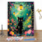 MEIYUDA Pintar por Numeros Adultos Gato Paisajes, Cuadros por Numeros Pigmento Acrílico, DIY Pintura por Numeros Kit Manualidades Adultos, Decoración para el Hogar Regalo de pared 40x50cm(sin marco)