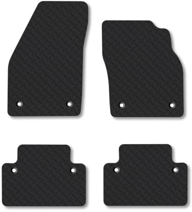 Volvo C30 (2007-2013) [Manual] 5mm Rubber Car Mats | Heavy Duty Rubber Tailored Fit Floor Mats Full Coverage Durable Waterproof Accessories Easy Clean Anti Slip Made in the UK