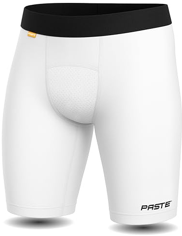 PASTE ® Kompressionshose Intense PRO für Herren, Damen – Ultraweiches Tragegefühl, extra langes Hosenbein – Ideal als Radlerhose & Sportunterhose – Unterziehhose Fußball, Funktionsunterwäsche