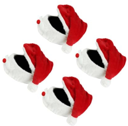 Gatuida Weihnachtsmann Helmüberzug Für Motorradhelm Lustige Nikolausmütze Helmdekoration Kratzschutz Weihnachten Helmcover Für Erwachsene