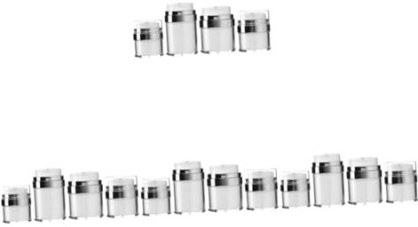 Beavorty 16pcs Travel Bottles Toiletries Cream Dispenser Pump Moisturiser Container