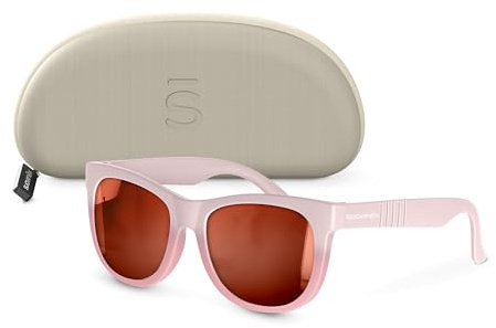 Suavinex Occhiali da Sole Neonati 0-12 Mesi, Forma Quadrata, Rosa