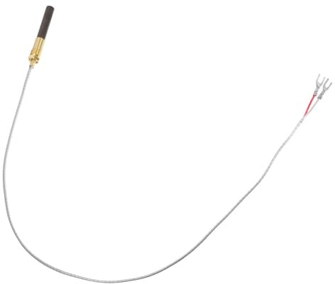 DECHOUS Thermoelement Erdgasheizung Thermosäule für Warmwasserbereiter tragbarer Propangasheizer Gasherd Teil Gasbrenner-Pilotbaugruppe Zubehör für Kaminöfen Aluminiumfolie Silber