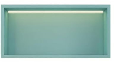 OWOHYG Badezimmer-Duschnischen mit Beleuchtung, versenkt, wasserdicht, Organizer-Nische, Wandmontage, horizontal, vertikal, Einsatz, Stahl-Aufbewahrungsregal, Keine Fliesen (60 x 30 x 12,5 cm a)