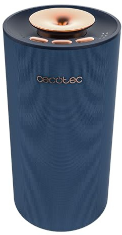 Cecotec Difusor de Aromas - Humidificador Ultrasónico - 10ml - PureAroma 3000 Navy Sound. Altavoz Bluetooth, Carga USB, Temporizador 8h, 3 Modos Vapor, Luz Colores LED, Aromaterapia