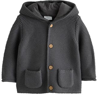 NEXT Baby Jungen Standard Strickjacke Holzkohle Grau Numeric_80-Numeric_86