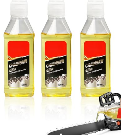 ALONK 100ml*3 Bio Kettensägenöl, Kettenöl Motorsäge, Sägekettenöl Kettensägen