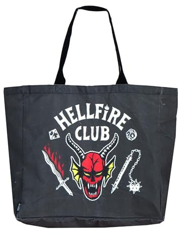 Einkaufstasche XL Stranger Things Wiederverwendbare Einkaufstasche für den täglichen Einkauf – XL Stranger Things Einkaufstasche groß für Supermarkt und Stadtgebrauch