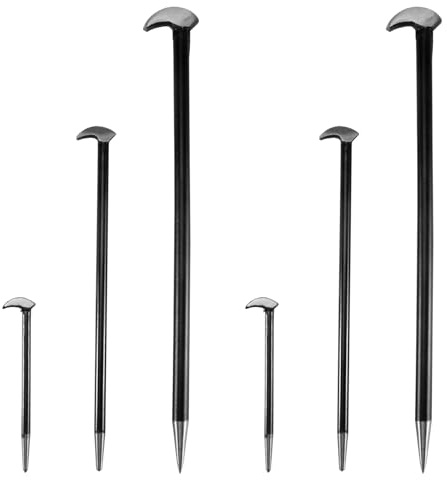 Masslla Stemmeisen-Set mit Rollkopf, Mechanisches Hebeleisen für Damenfuß, Auto-Hebeleisen, Fersenhebel 6, 12, 16, 6 StüCk