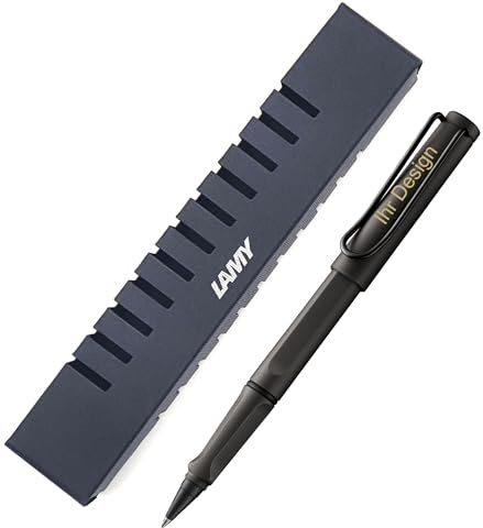 Lamy safari umbra roll-ink Tintenpatronenroller Modell 617, inkl. Gravur (Lasergravur), Geschenkverpackung und 1x T10 Blau