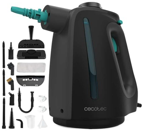 Cecotec Pulitore a Vapore HydroSteam 1300 Rapid Max X-Treme. 1350W, Riscaldamento Rapido, Serbatoio 550ml, 3 Bar, Vapore 30g/min, 16 Accessori, Igiene Profonda e Massima Praticità