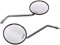 Set: 2 Spiegel, Ø100mm - für Simson S50, S51, S70, KR51/2 Schwalbe, SR50, SR80, u.a.