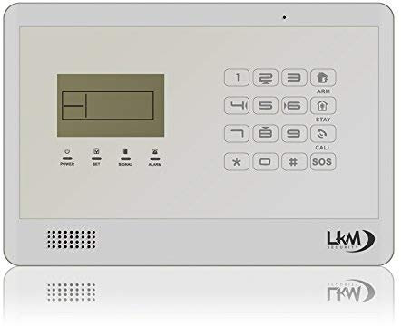 KIT Plus M2EB Antifurto Allarme Casa LKM Security Kit Wireless Senza Fili Controllabile da Cellulare con App Gratuita. Menù con Sintesi Vocale in Italiano e Manuale in Italiano