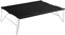 Tentock Tragbarer Camping Klapptisch mit Aluminium Tischplatte Falttisch Zusammenklappbar mit Tragetasche für Outdoor Picknick Angeln Strand(schwarz)