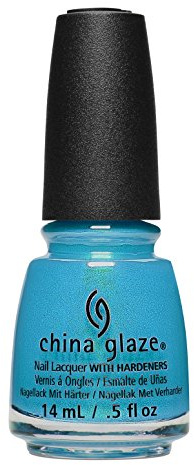 China Glaze Nail Lacquer with Hardeners, 14 ml, Mer-Made for Bluer Waters