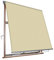 VERDELOOK Tenda da Sole Milos a Caduta avvolgibile con Braccetti 80 cm per ancoraggio, larghezza 2,5 m e altezza 2,5 m, beige