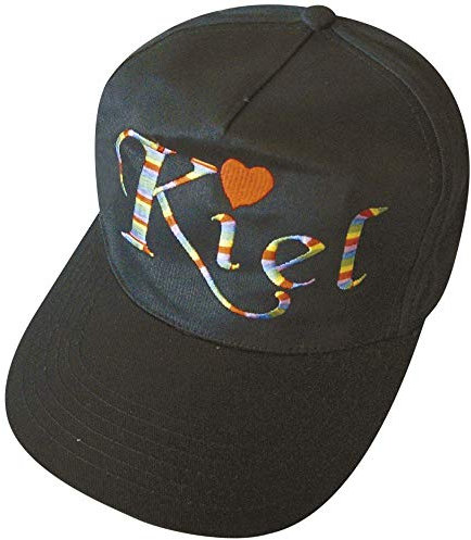 Fan-O-Menal Baseballcap mit Stick - Kiel - 68002 schwarz - Cap Kappe Baumwollcap