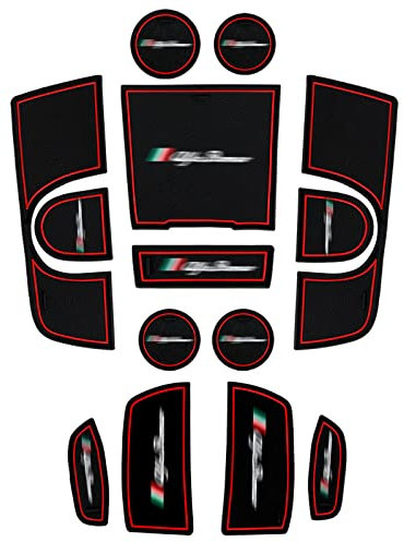 12 PCS Anti-Rutsch-Autotür Kissen Aufkleber Dekoration Kompatibel mit Giulia 2016 2017 2018 2019 Dedicated Internes Zubehör-Stelvio Nicht passend