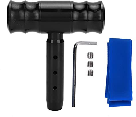 Auto Schaltknauf | 0,47 Zoll schwarze Schraube Aluminiumlegierung Auto modifiziert Flugzeug Joystick T-Griff Schaltkopf Schaltknauf Universal