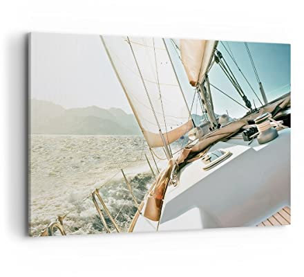 ARTTOR Bilder auf Leinwand 120x80cm Wandbild Landschaften Maritim - 4847