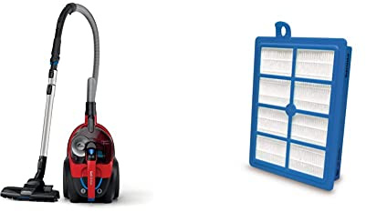 Philips PowerPro Expert Aspirateur sans Sac - 900 W avec Filtre Anti-allergènes H13 et Brosse TriActive (FC9729/09) & Philips FC8038/01 Filtre Aspirateurs Filtre Sortie Non- Lavable HEPA 13