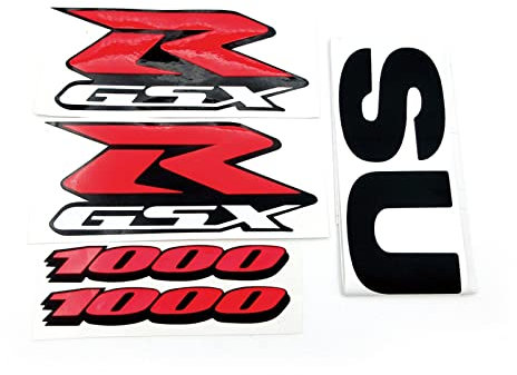 Für Suzuki GSXR 1000 750 600 GSX-R K1 K2 K3 K4 K5 K6 K7 K8 K9 K10 Aufkleber Emblem Motorrad Verkleidungssatz Seitenaufkleber Abzeichen Schmücken (Color : GSXR1000)