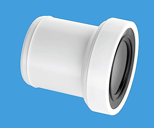 WC-CON-EXT Telescopic WC Socket Extension White 102mm, Material: Polypropylene, Pack of 1