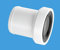 WC-CON-EXT Telescopic WC Socket Extension White 102mm, Material: Polypropylene, Pack of 1