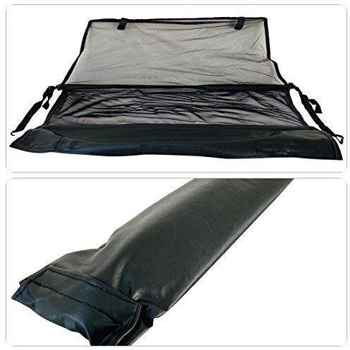 PureWind Windschott kompatibel mit VW Golf 3 Baujahr 1993-2002 (Schwarz) – Windschott Universal mit Anbaumaterial ohne Tasche